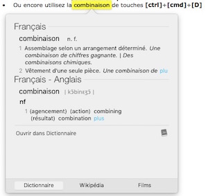 15 astuces sur Mac-Dictionnaire