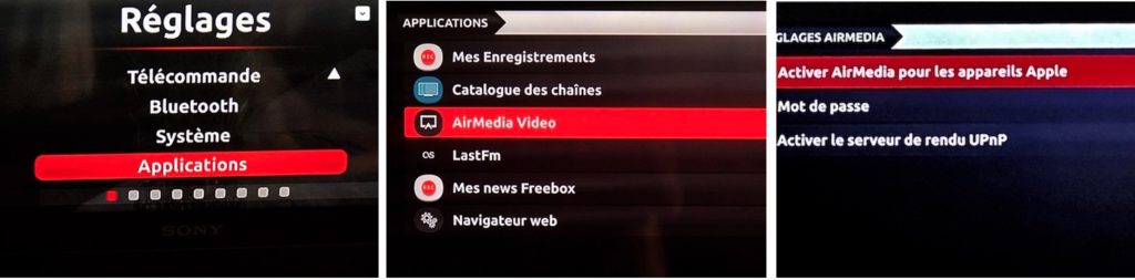 Activer AirMedia sur Freebox TV