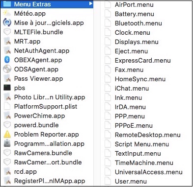 Les Services macOS-Liste des 23 Extras