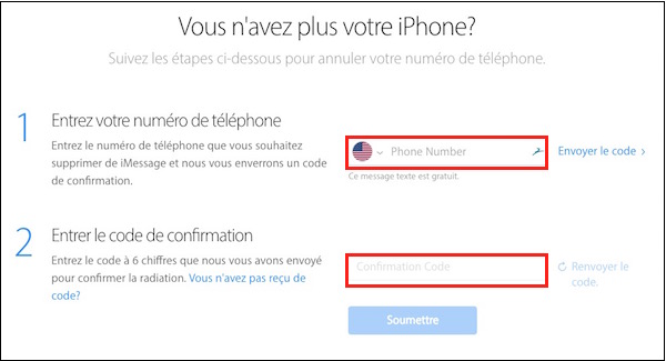 iPhone et Android-Désinscrire son numéro de téléphone